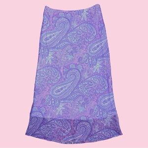 Forever 21 purple paisley skirt